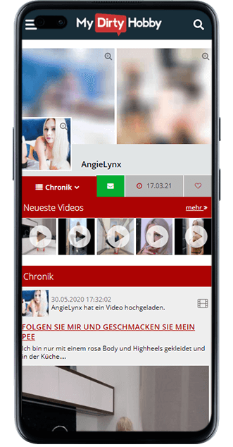 Angie Lynx bei MyDirtyHobby